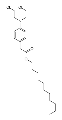undecyl 2-[4-[bis(2-chloroethyl)amino]phenyl]acetate Structure