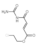 2-Butenoic acid,4-[(aminocarbonyl)amino]-4-oxo-, 2-chloroethyl ester, (E)- (9CI)结构式