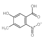 5-hydroxy-4-methyl-2-nitro-benzoic acid结构式