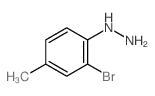(2-bromo-4-methyl-phenyl)hydrazine structure