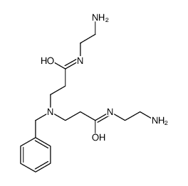 N-(2-aminoethyl)-3-[[3-(2-aminoethylamino)-3-oxopropyl]-benzylamino]propanamide结构式