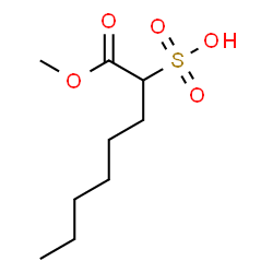 1-methyl 2-sulphooctanoate structure