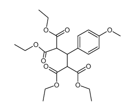 tetraethyl 2-(4-methoxyphenyl)propane-1,1,3,3-tetracarboxylate Structure