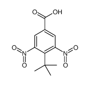 4-tert-butyl-3,5-dinitrobenzoic acid结构式