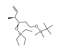 (3S,4R)-6-(tert-Butyl-dimethyl-silanyloxy)-3-methyl-4-triethylsilanyloxy-hex-1-ene结构式