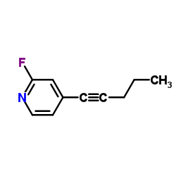 Pyridine, 2-fluoro-4-(1-pentynyl)- (9CI) picture