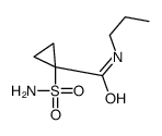 N-propyl-1-sulfamoylcyclopropane-1-carboxamide Structure