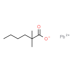 Hexanoic acid, dimethyl-, lead(2+) salt, basic structure