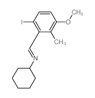 Cyclohexanamine,N-[(6-iodo-3-methoxy-2-methylphenyl)methylene]- Structure