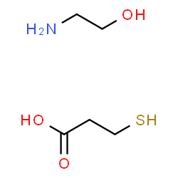 (2-hydroxyethyl)ammonium 3-mercaptopropionate structure