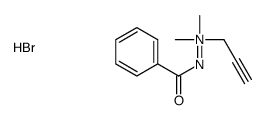 benzamido-dimethyl-prop-2-ynylazanium,bromide Structure
