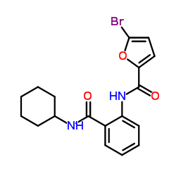 5-Bromo-N-[2-(cyclohexylcarbamoyl)phenyl]-2-furamide Structure