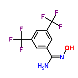 3,5-bis(trifluoromethyl)benzamidoxime Structure