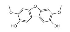 3,6-dihydroxy-2,7-dimethoxydibenzofurane结构式