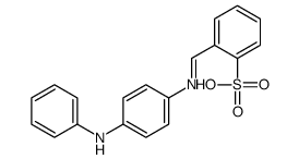 2-[[[4-(Phenylamino)phenyl]imino]methyl]benzenesulfonic acid structure