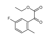 ETHYL 5-FLUORO-2-METHYLBENZOYLFORMATE Structure