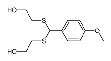 2,2'-(((4-methoxyphenyl)methylene)bis(sulfanediyl))bis(ethan-1-ol) Structure