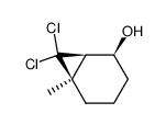 endo-7,7-Dichloro-6-methylbicyclo[4.1.0]heptan-2-ol Structure