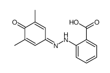 2-[2-(3,5-dimethyl-4-oxocyclohexa-2,5-dien-1-ylidene)hydrazinyl]benzoic acid Structure