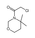 2H-1,3-Oxazine, 3-(chloroacetyl)tetrahydro-4,4-dimethyl- (9CI)结构式