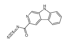 9H-pyrido[3,4-b]indole-3-carboxylic acid azide结构式