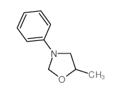 5-methyl-3-phenyl-oxazolidine结构式