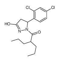 5-(2,4-dichlorophenyl)-1-(2-propylpentanoyl)pyrazolidin-3-one Structure