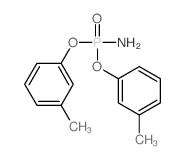 1-[amino-(3-methylphenoxy)phosphoryl]oxy-3-methyl-benzene Structure