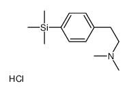 N,N-dimethyl-2-(4-trimethylsilylphenyl)ethanamine,hydrochloride结构式