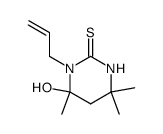 1-allyl-6-hydroxy-4,4,6-trimethyl-tetrahydro-pyrimidine-2-thione结构式