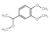 Benzene,1,2-dimethoxy-4-(1-methoxyethyl)- Structure