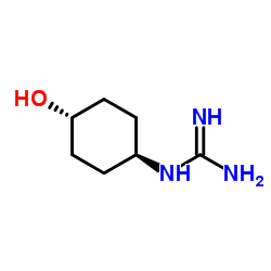 Guanidine, (4-hydroxycyclohexyl)-, trans- (9CI) structure