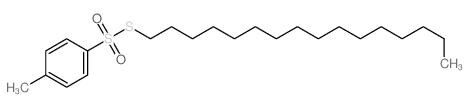 1-(4-methylphenyl)sulfonylsulfanylhexadecane结构式