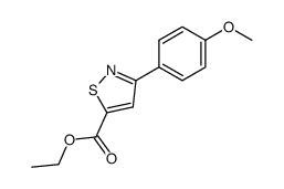 ethyl 3-(p-methoxyphenyl)isothiazole-5-carboxylate结构式