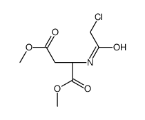 dimethyl (2S)-2-[(2-chloroacetyl)amino]butanedioate Structure