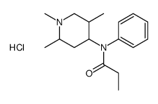 N-phenyl-N-(1,2,5-trimethylpiperidin-4-yl)propanamide,hydrochloride结构式