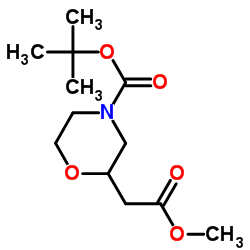 tert-butyl 2-(2-methoxy-2-oxoethyl)morpholine-4-carboxylate图片