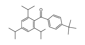 4'-tert-butyl-2,4,6-triisopropylbenzophenone结构式