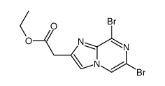 ethyl 2-(6,8-dibromoimidazo[1,2-a]pyrazin-2-yl)acetate Structure