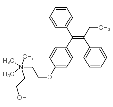 N-甲基-N-(2-羟乙基)他莫昔芬结构式
