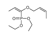 1-(1-diethoxyphosphorylprop-1-enoxy)but-2-ene Structure