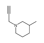 3-methyl-1-prop-2-ynylpiperidine结构式
