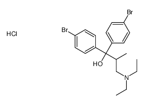 1,1-bis(4-bromophenyl)-3-(diethylamino)-2-methylpropan-1-ol,hydrochloride Structure