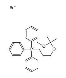 3-(2-methoxypropan-2-yloxy)propyl-triphenylphosphanium,bromide Structure