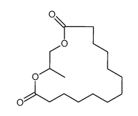 2-methyl-1,4-dioxacycloheptadecane-5,17-dione Structure