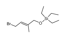 {[(2E)-4-bromo-2-methyl-2-butenyl]oxy}(triethyl)silane结构式