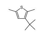 3-(1,1-dimethylethyl)-2,5-dimethylthiophene Structure