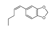 (Z)-1-(3,4-methylenedioxyphenyl)-1-pentene结构式