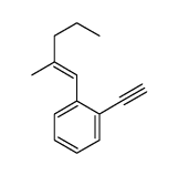 1-ethynyl-2-(2-methylpent-1-enyl)benzene Structure