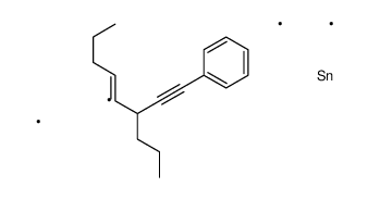 trimethyl-[6-(2-phenylethynyl)non-4-en-5-yl]stannane结构式